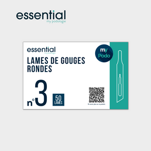 50 Lames de gouges stériles - Rondes - Essential by My Podologie Essential