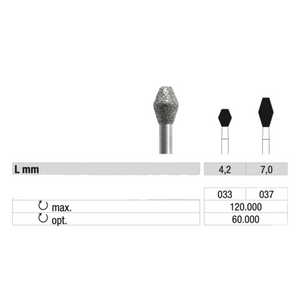 Fraise 811 Diamant - Lissage des callosités et des ongles