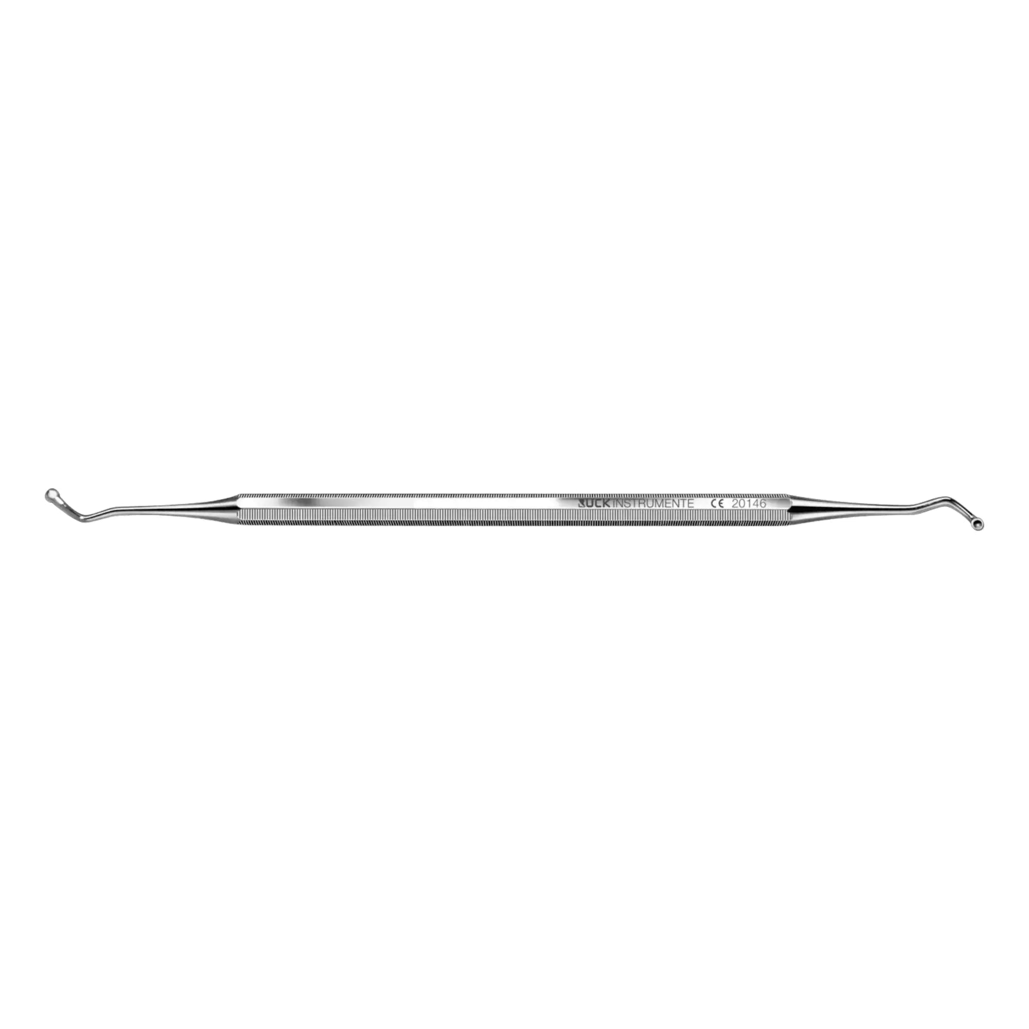 Curette double têtes creuses - Longueur : 17 cm - Ruck Ruck 